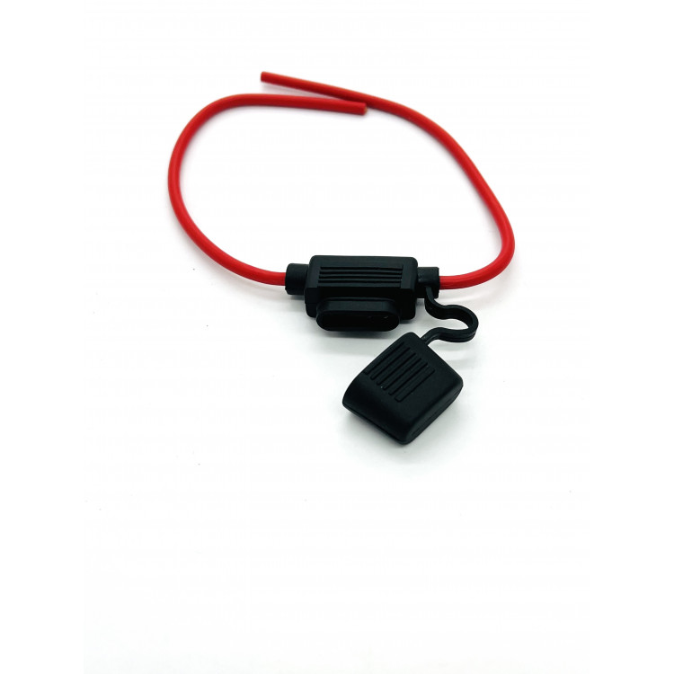 Porte fusible étanche + câbles 130 mm Porte fusible étanche + câbles 130 mm