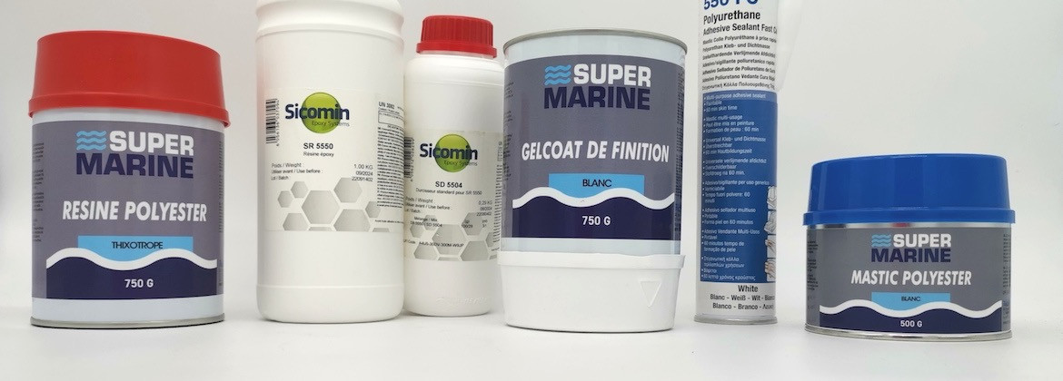 Mastic - Colle - Résine - Gel coat